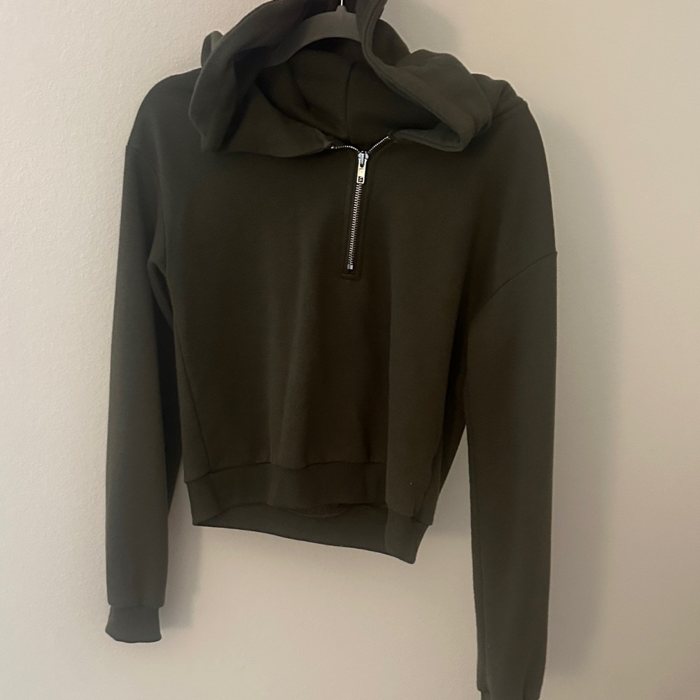 Altar'd State Olive Green Crew Neck Sweater